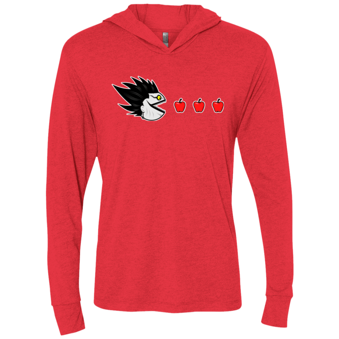 T-Shirts Vintage Red / X-Small Hungry Shinigami Triblend Long Sleeve Hoodie Tee