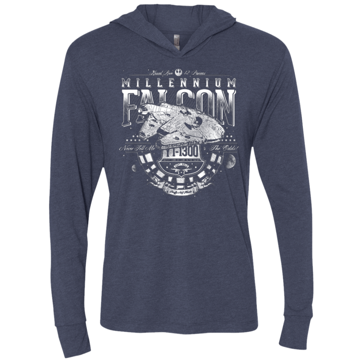 T-Shirts Vintage Navy / X-Small Hunk A Junk Triblend Long Sleeve Hoodie Tee