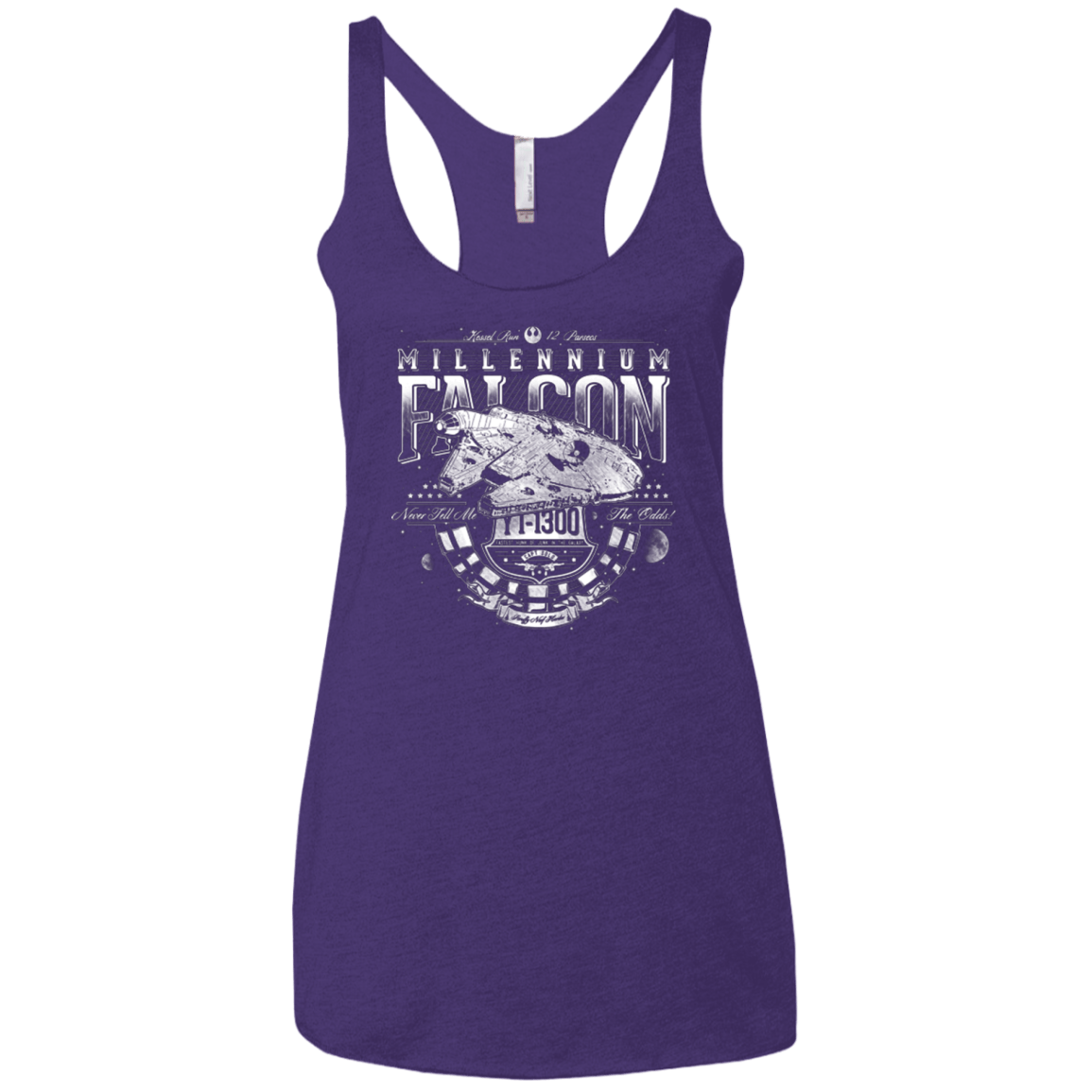 T-Shirts Purple / X-Small Hunk A Junk Women's Triblend Racerback Tank