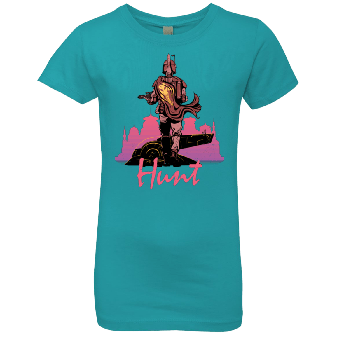 T-Shirts Tahiti Blue / YXS Hunt Girls Premium T-Shirt