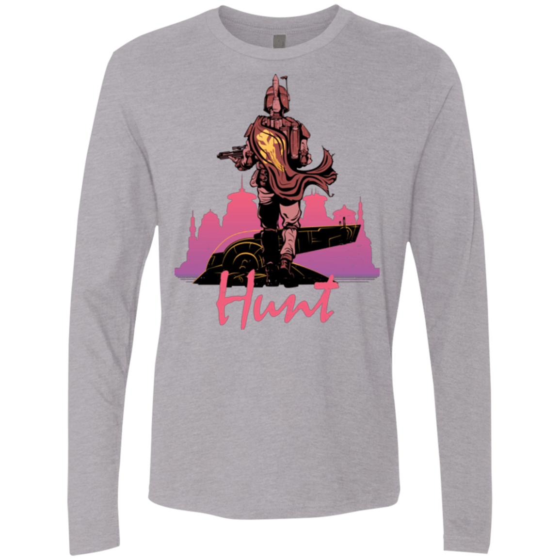 T-Shirts Heather Grey / Small Hunt Men's Premium Long Sleeve