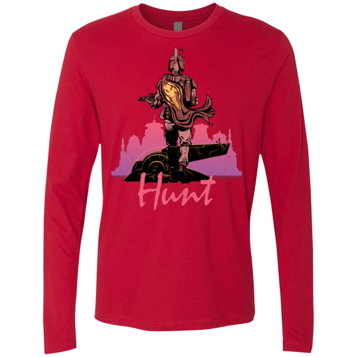 T-Shirts Red / Small Hunt Men's Premium Long Sleeve