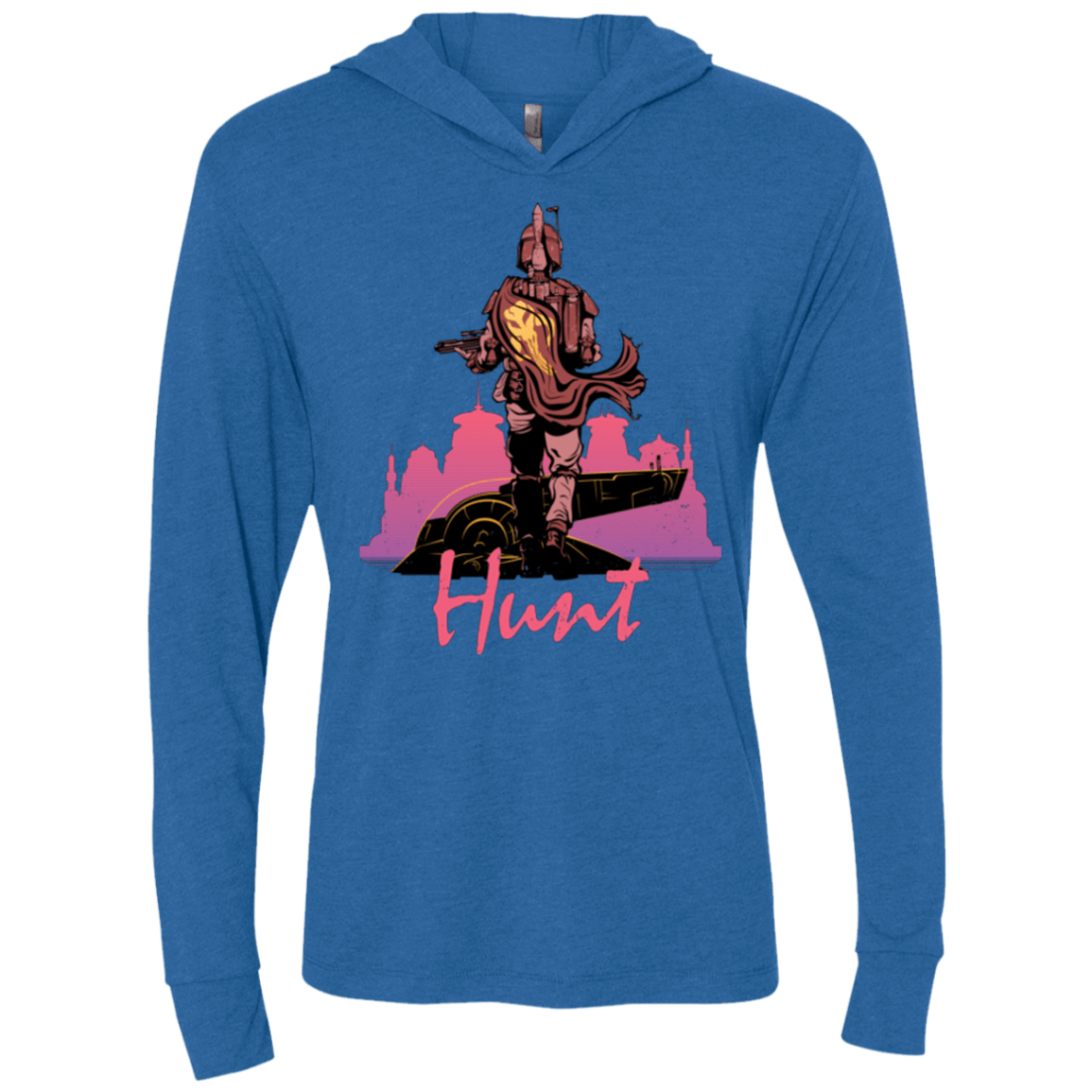 T-Shirts Vintage Royal / X-Small Hunt Triblend Long Sleeve Hoodie Tee