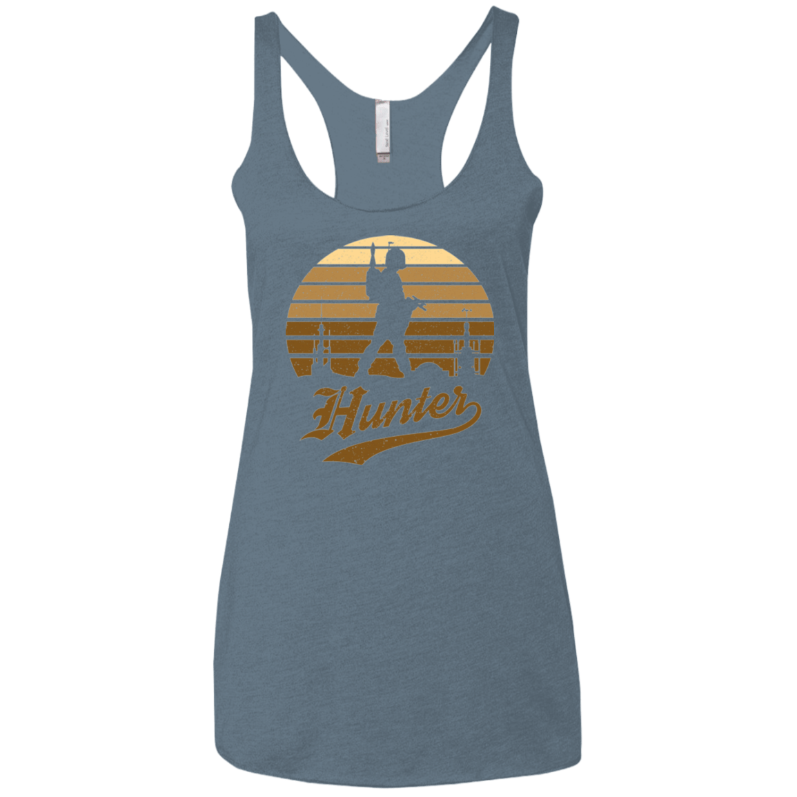T-Shirts Indigo / X-Small Hunter (1) Women's Triblend Racerback Tank