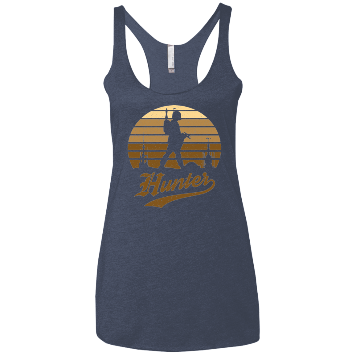 T-Shirts Vintage Navy / X-Small Hunter (1) Women's Triblend Racerback Tank