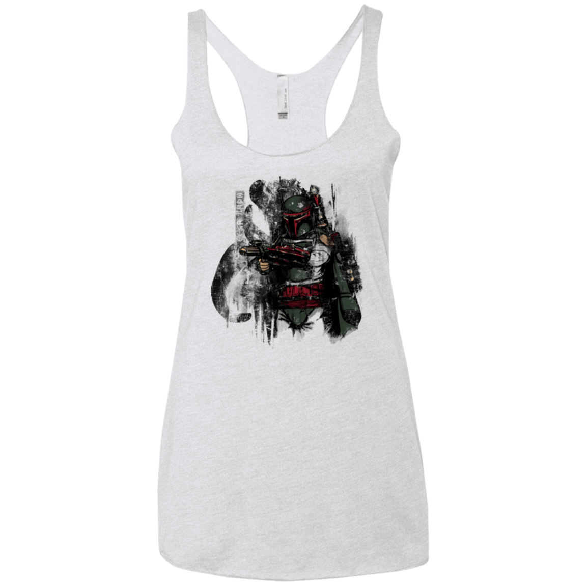 T-Shirts Heather White / X-Small Hunter 2 Women's Triblend Racerback Tank