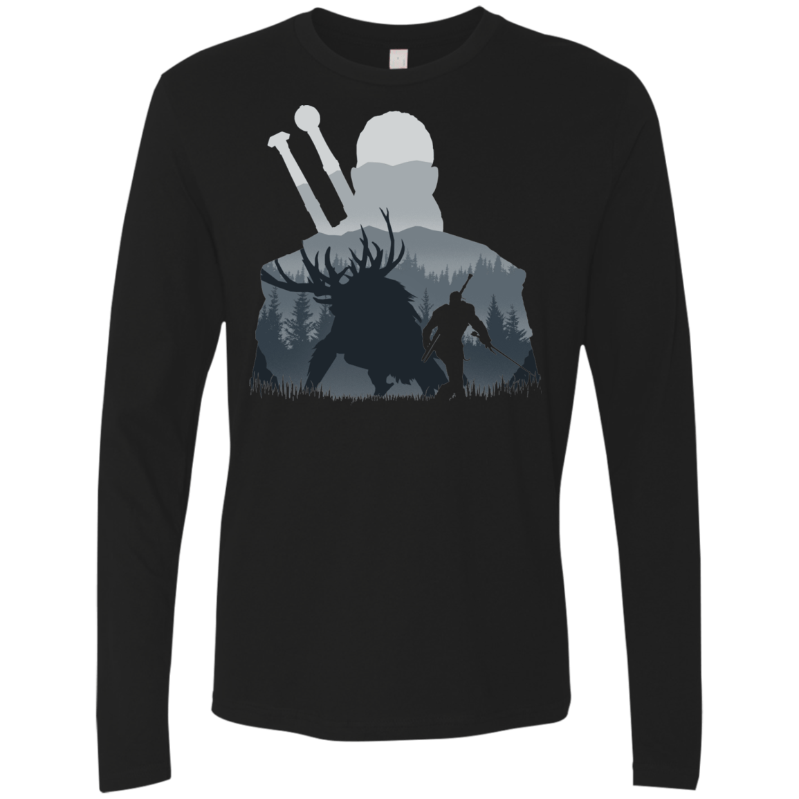T-Shirts Black / S Hunter Men's Premium Long Sleeve
