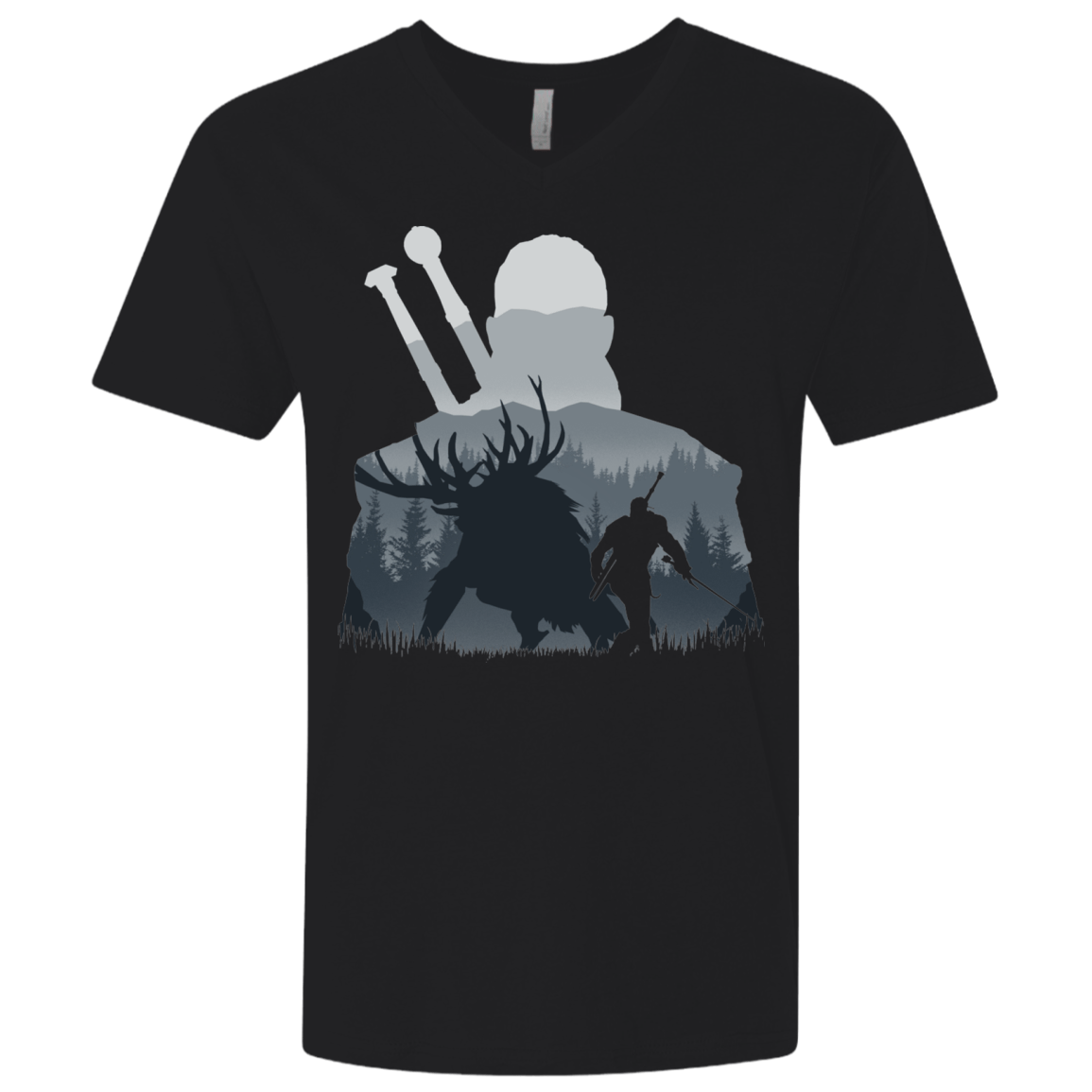 T-Shirts Black / X-Small Hunter Men's Premium V-Neck