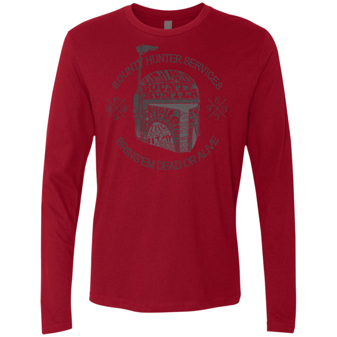 T-Shirts Cardinal / S Hunter services Men's Premium Long Sleeve