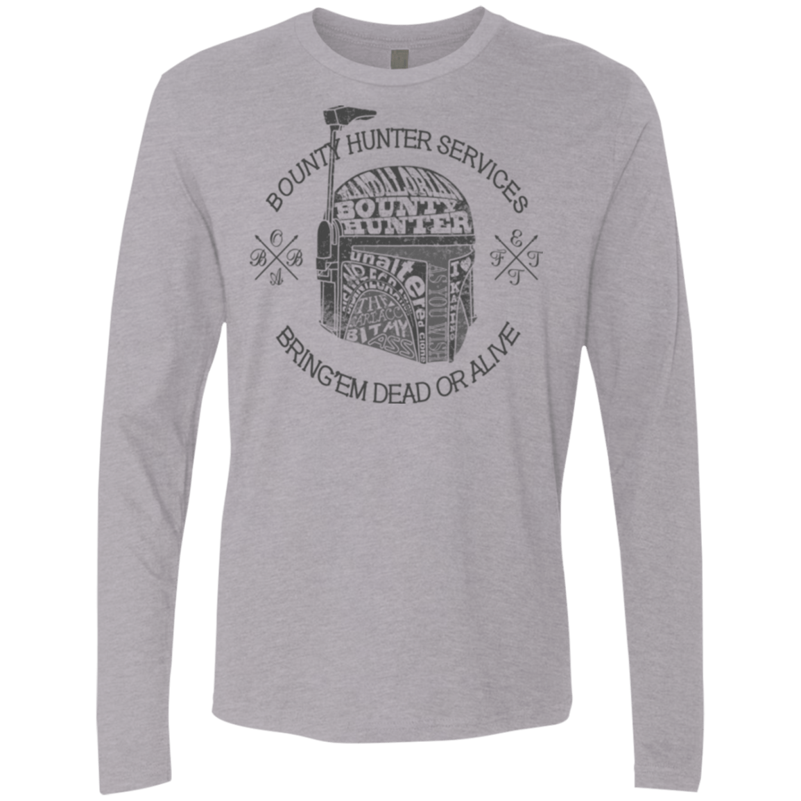 T-Shirts Heather Grey / S Hunter services Men's Premium Long Sleeve