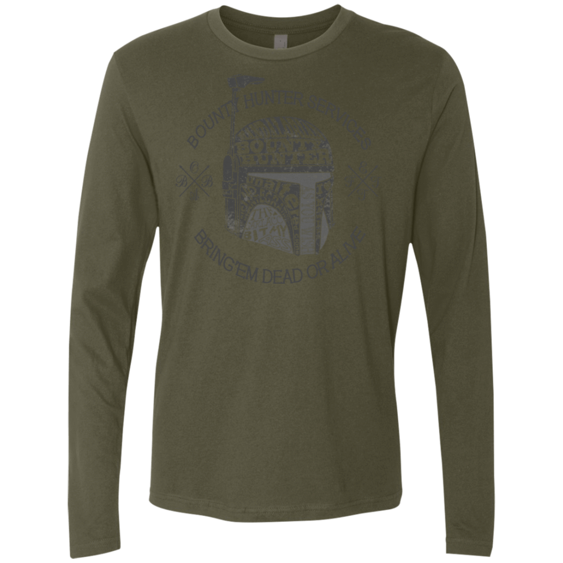 T-Shirts Military Green / S Hunter services Men's Premium Long Sleeve
