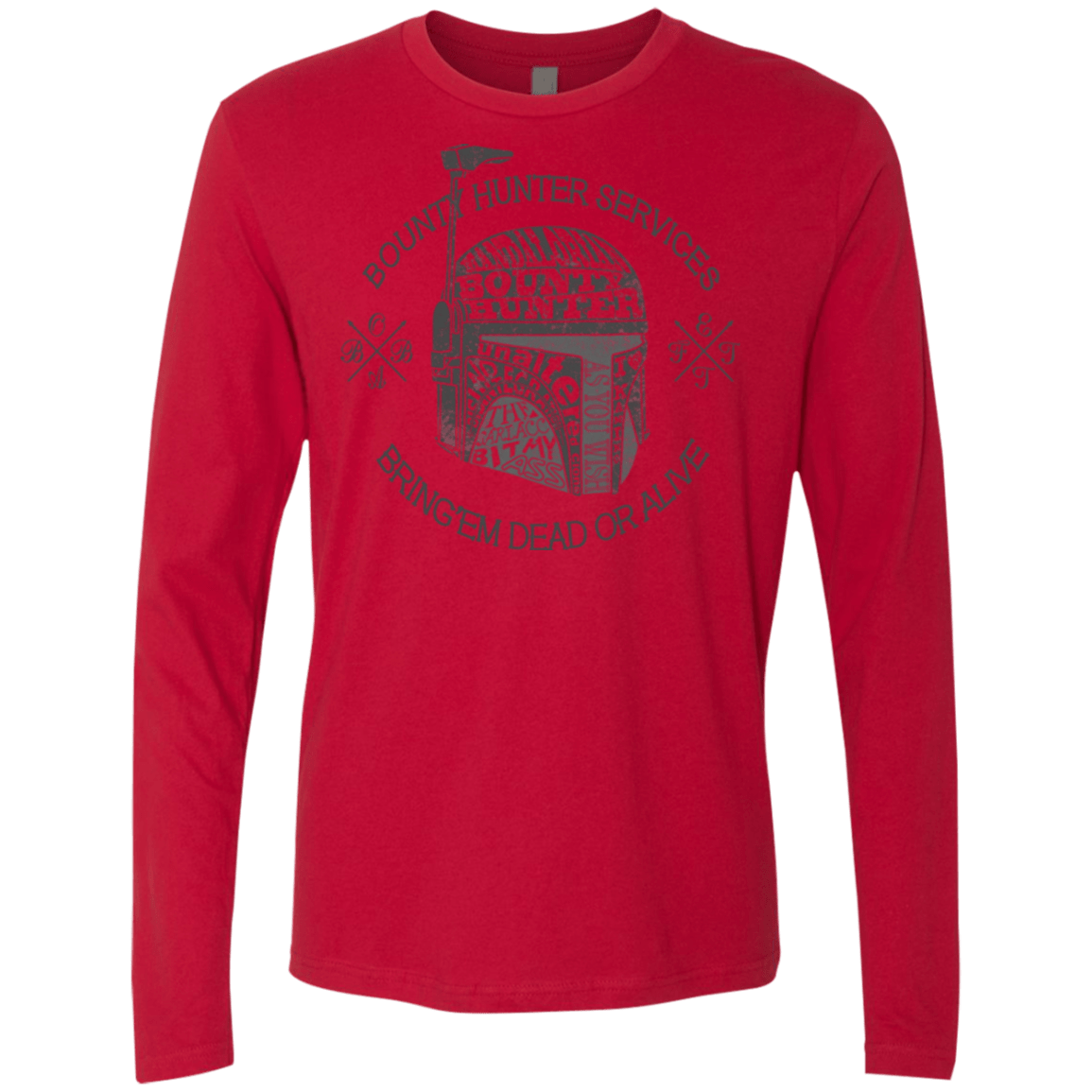 T-Shirts Red / S Hunter services Men's Premium Long Sleeve