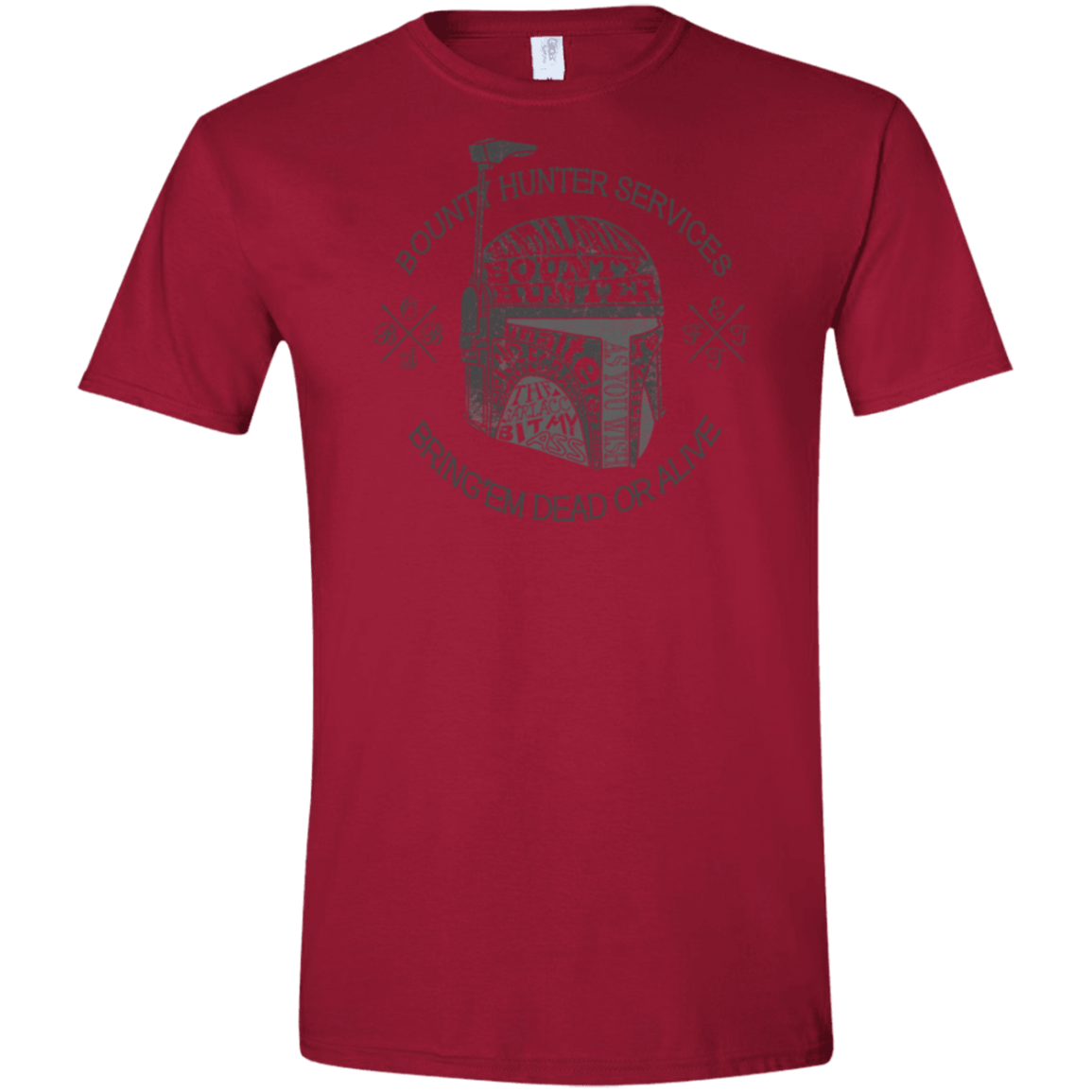 T-Shirts Cardinal Red / S Hunter services Men's Semi-Fitted Softstyle