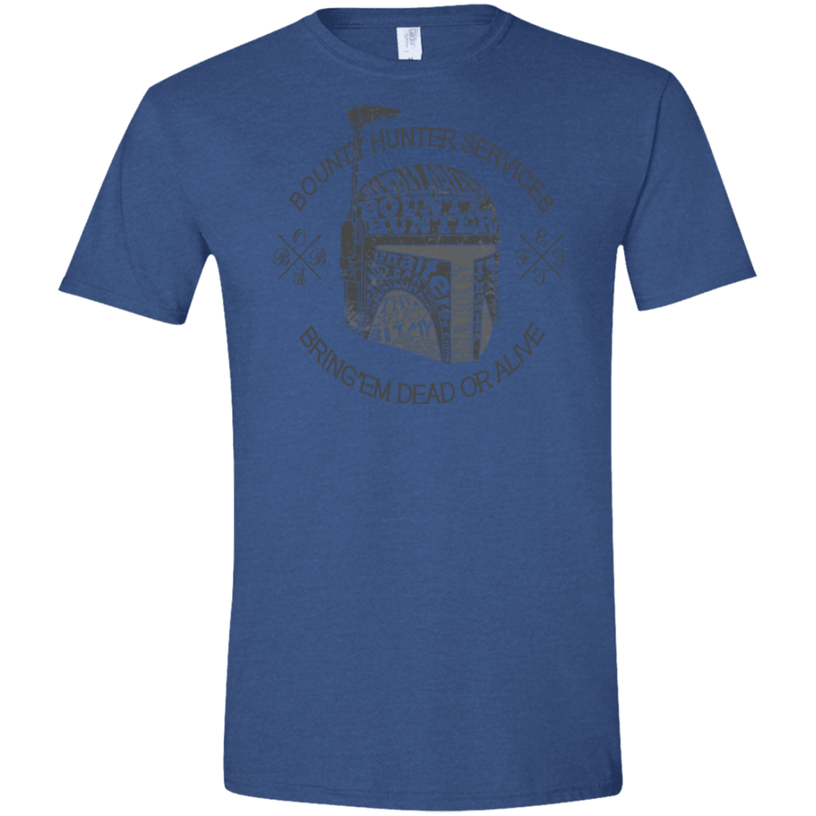 T-Shirts Heather Royal / X-Small Hunter services Men's Semi-Fitted Softstyle