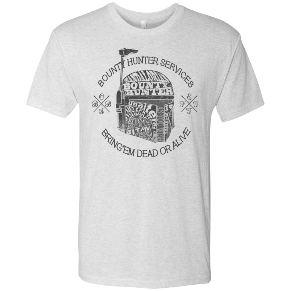 T-Shirts Heather White / S Hunter services Men's Triblend T-Shirt