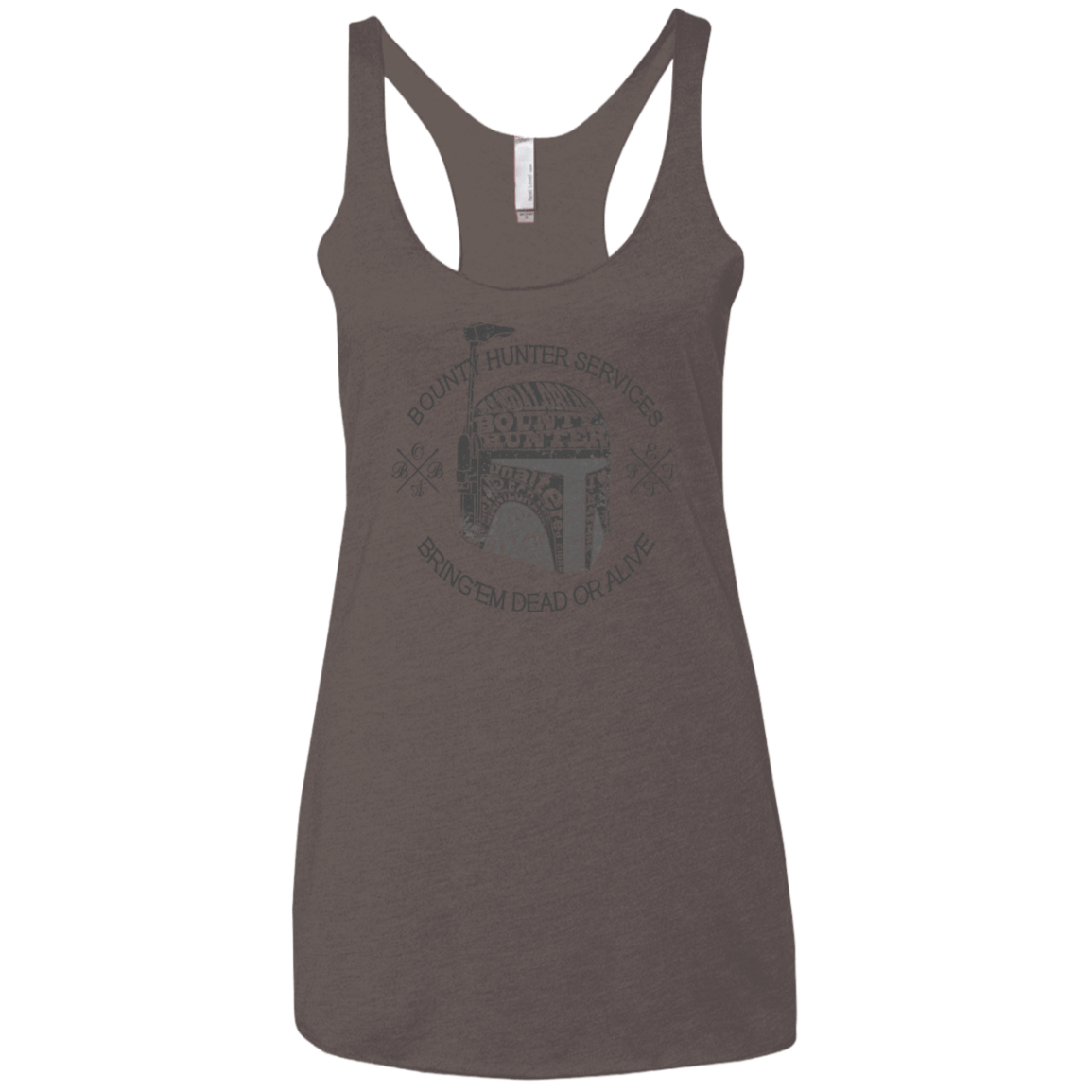 T-Shirts Macchiato / X-Small Hunter services Women's Triblend Racerback Tank
