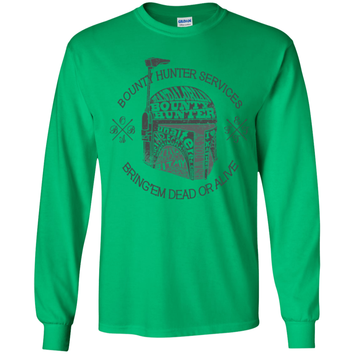 T-Shirts Irish Green / YS Hunter services Youth Long Sleeve T-Shirt