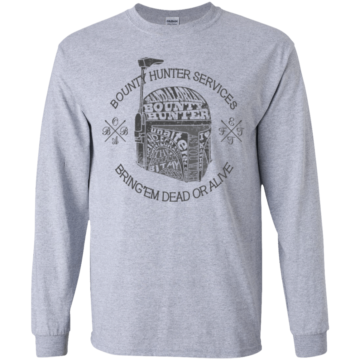 T-Shirts Sport Grey / YS Hunter services Youth Long Sleeve T-Shirt