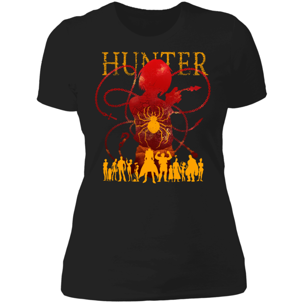 T-Shirts Black / X-Small Hunter X Spider Women's Premium T-Shirt