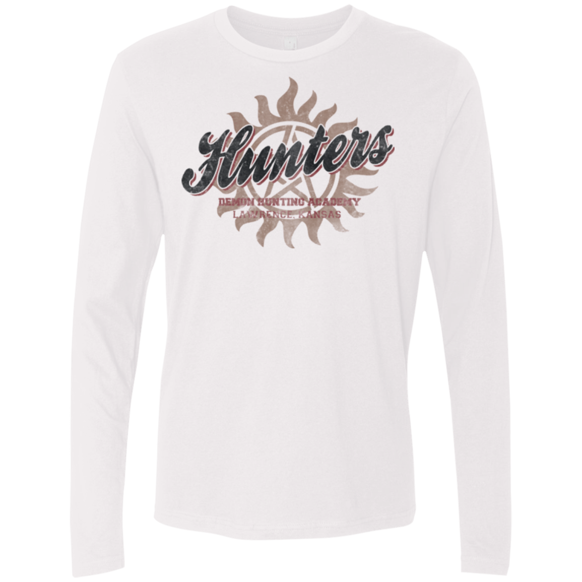 T-Shirts White / Small Hunters Academy Men's Premium Long Sleeve