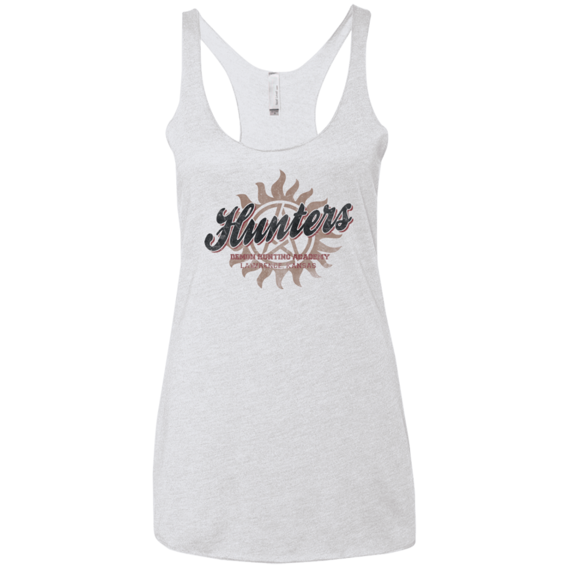 T-Shirts Heather White / X-Small Hunters Academy Women's Triblend Racerback Tank