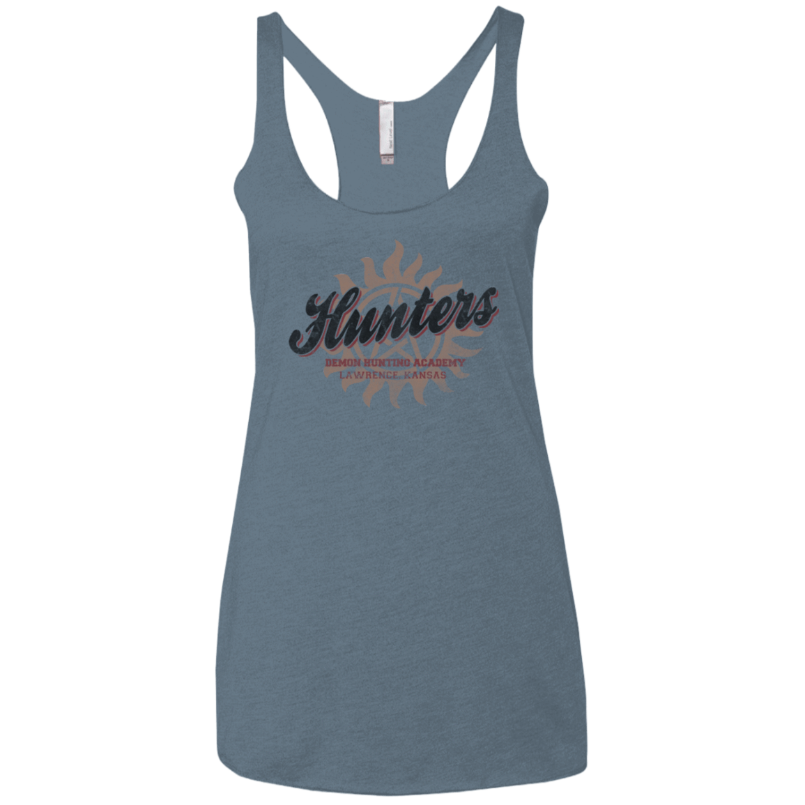 T-Shirts Indigo / X-Small Hunters Academy Women's Triblend Racerback Tank