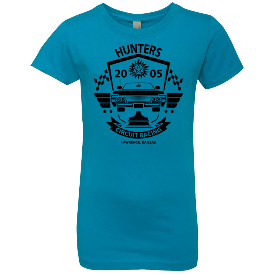 T-Shirts Turquoise / YXS Hunters Circuit Girls Premium T-Shirt