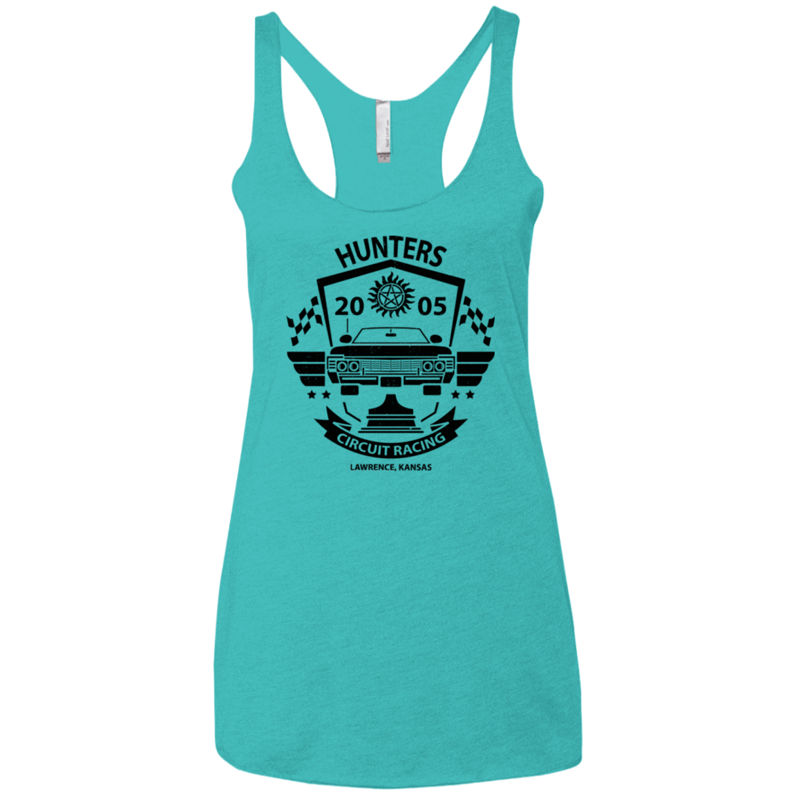 T-Shirts Tahiti Blue / X-Small Hunters Circuit Women's Triblend Racerback Tank