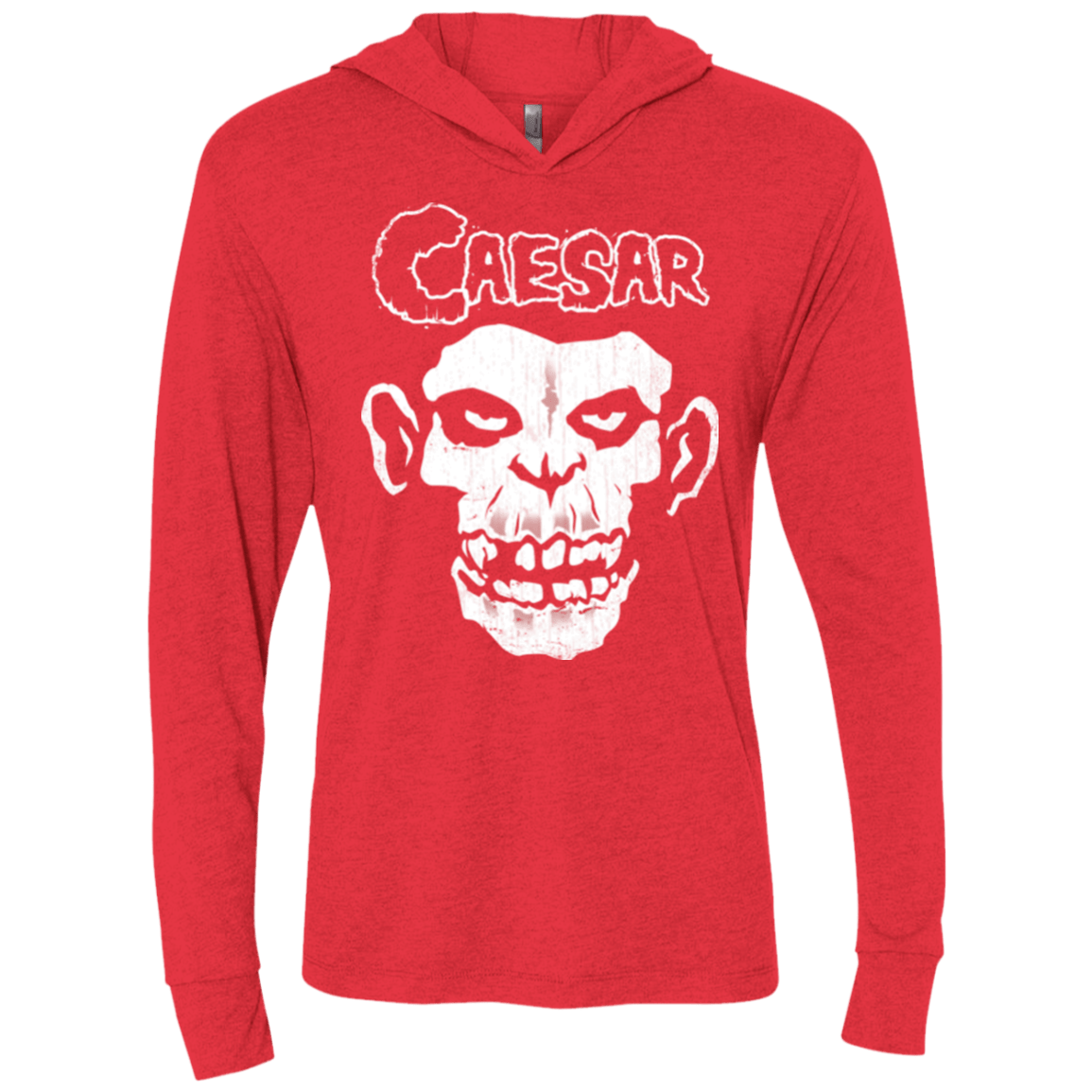 T-Shirts Vintage Red / X-Small Hybrid Moment Triblend Long Sleeve Hoodie Tee