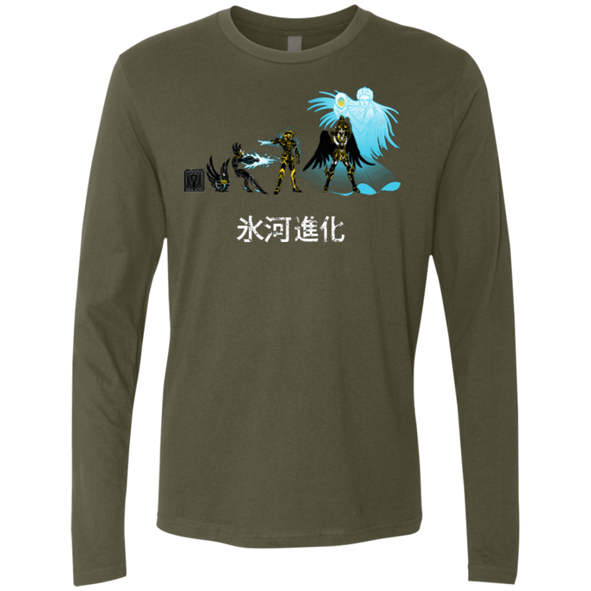 T-Shirts Military Green / Small Hyoga Evolution Men's Premium Long Sleeve