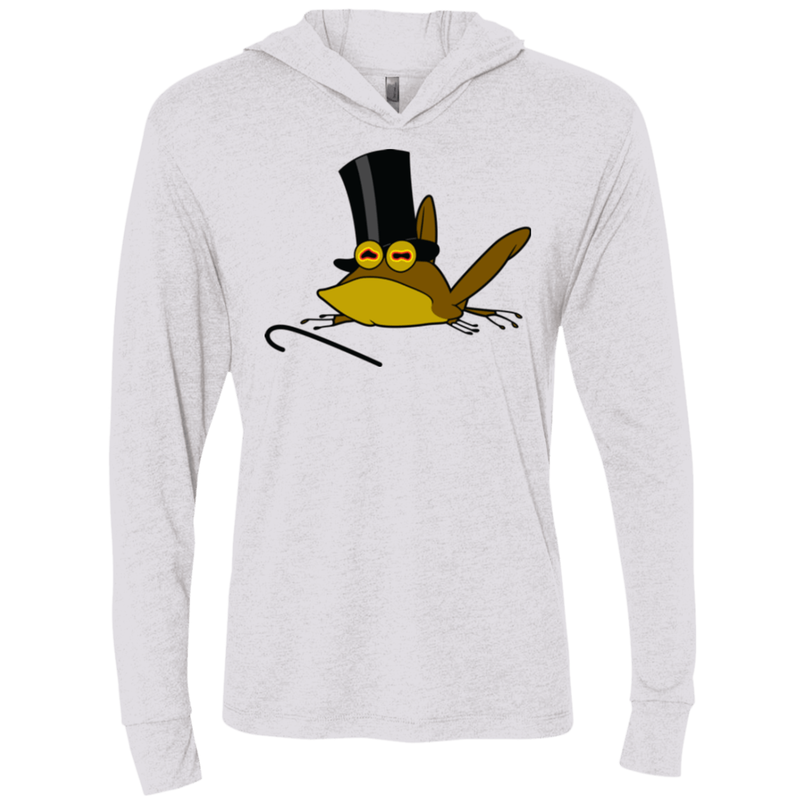 T-Shirts Heather White / X-Small Hypno froggy Triblend Long Sleeve Hoodie Tee