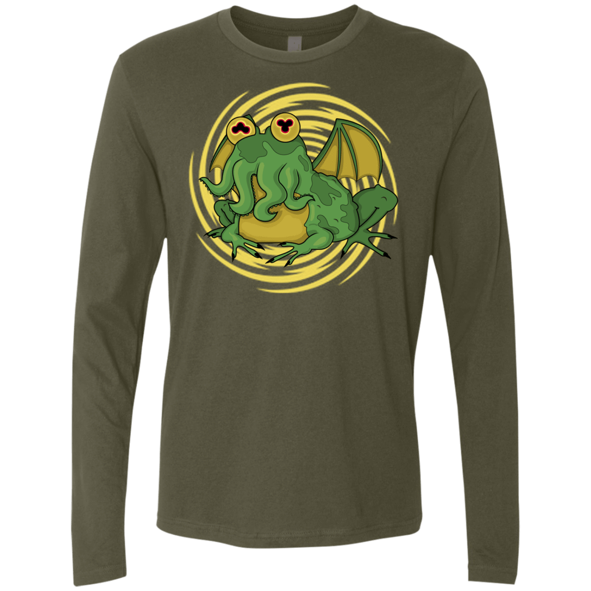 T-Shirts Military Green / S Hypnocthulhu Men's Premium Long Sleeve
