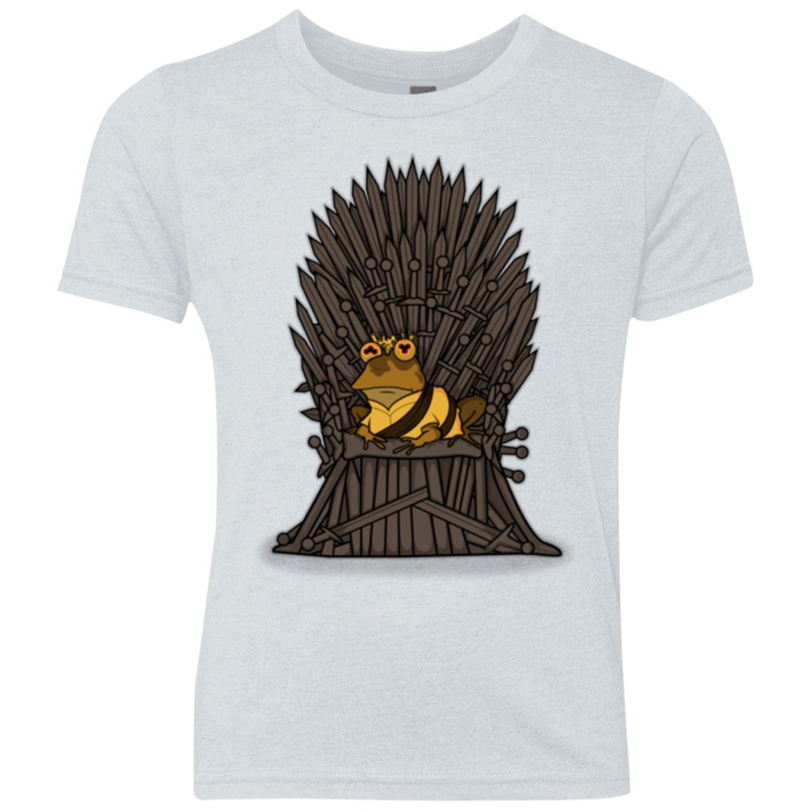 T-Shirts Heather White / YXS Hypnothrone Youth Triblend T-Shirt