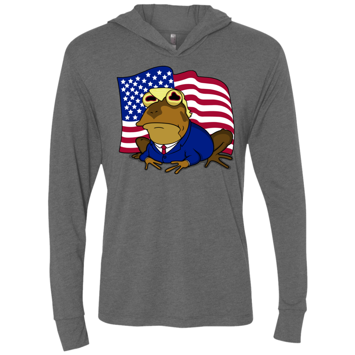 T-Shirts Premium Heather / X-Small hypnotrump Triblend Long Sleeve Hoodie Tee