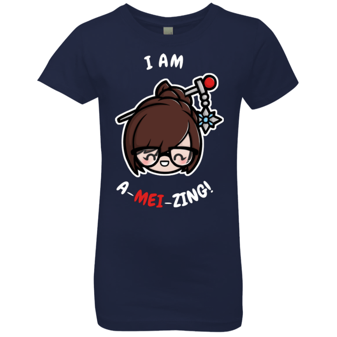 T-Shirts Midnight Navy / YXS I Am A Mei Zing Girls Premium T-Shirt