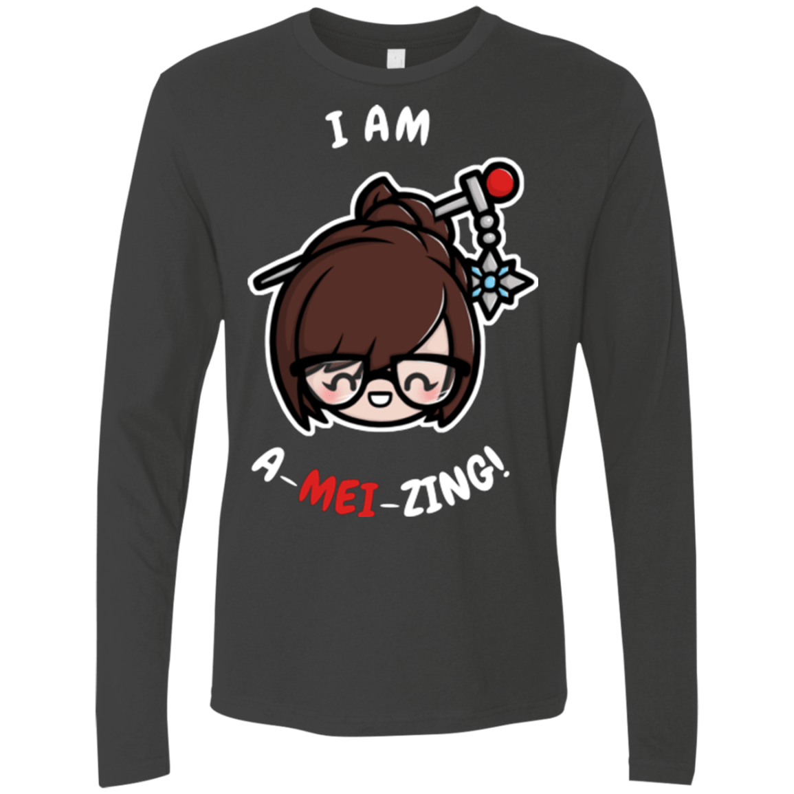 T-Shirts Heavy Metal / Small I Am A Mei Zing Men's Premium Long Sleeve