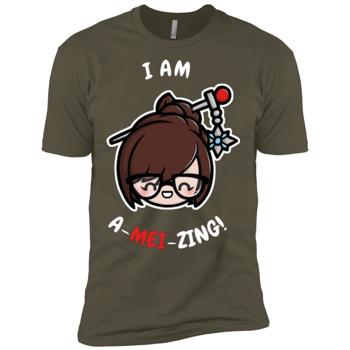 T-Shirts Military Green / X-Small I Am A Mei Zing Men's Premium T-Shirt