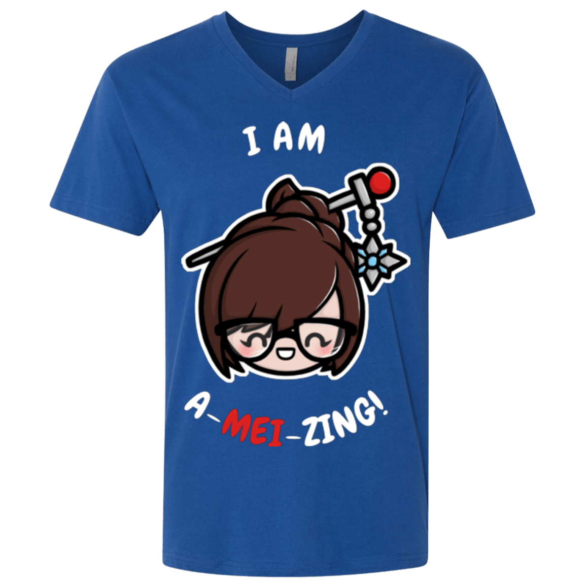 T-Shirts Royal / X-Small I Am A Mei Zing Men's Premium V-Neck
