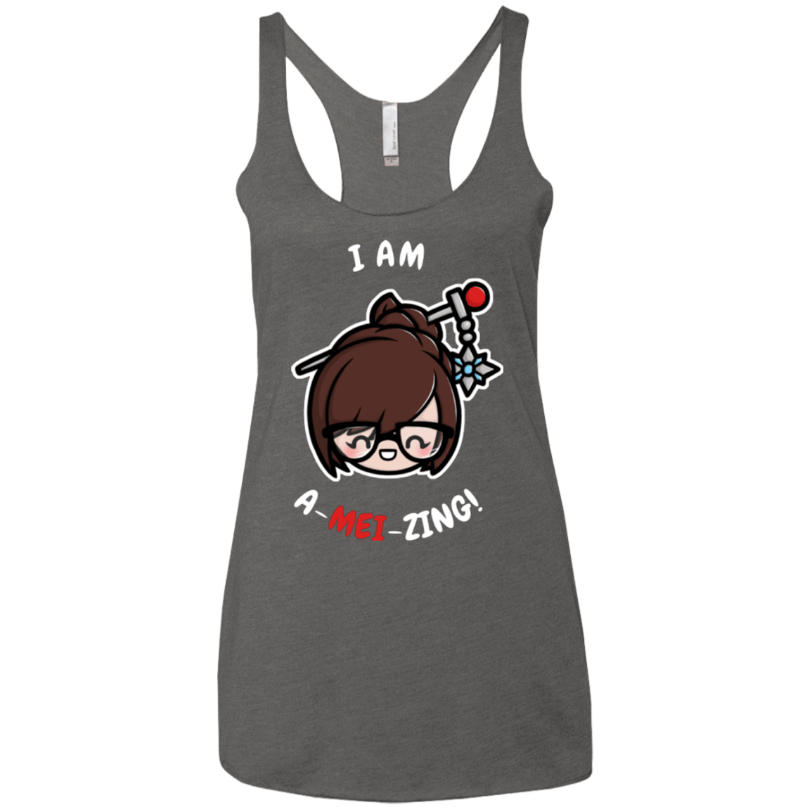 I Am A Mei Zing Women's Triblend Racerback Tank