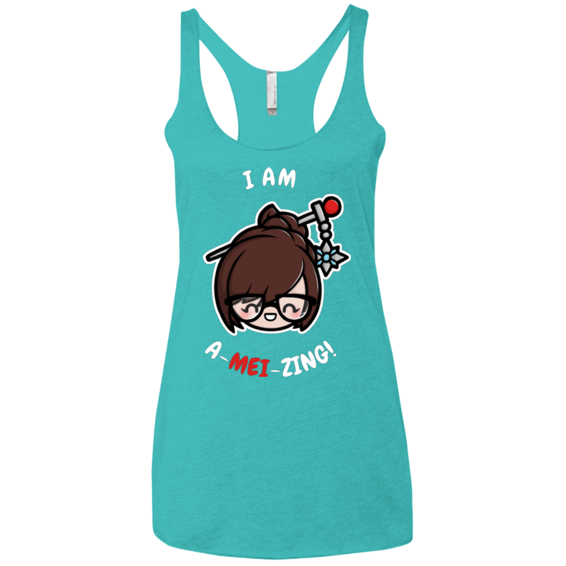 I Am A Mei Zing Women's Triblend Racerback Tank