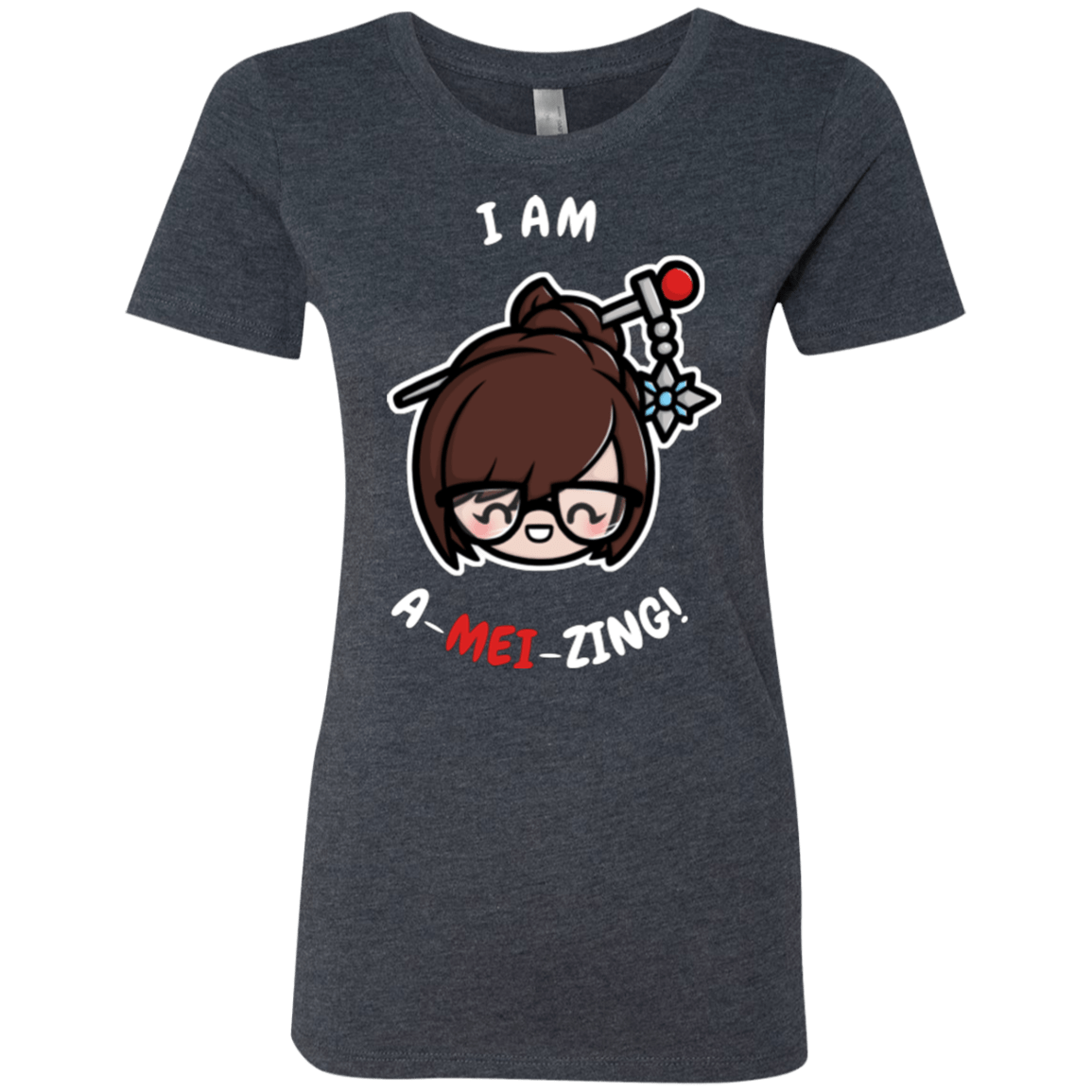 T-Shirts Vintage Navy / Small I Am A Mei Zing Women's Triblend T-Shirt