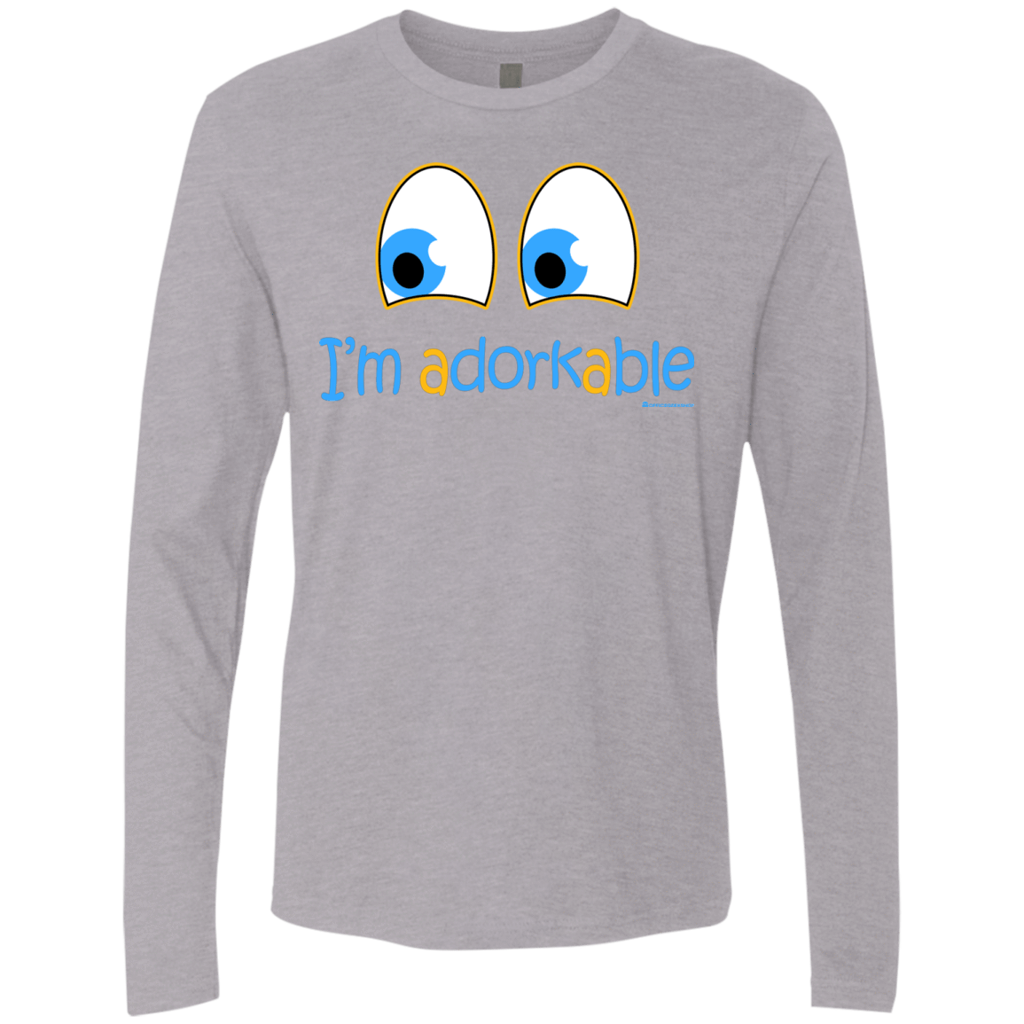 T-Shirts Heather Grey / Small I Am Adorkable Men's Premium Long Sleeve
