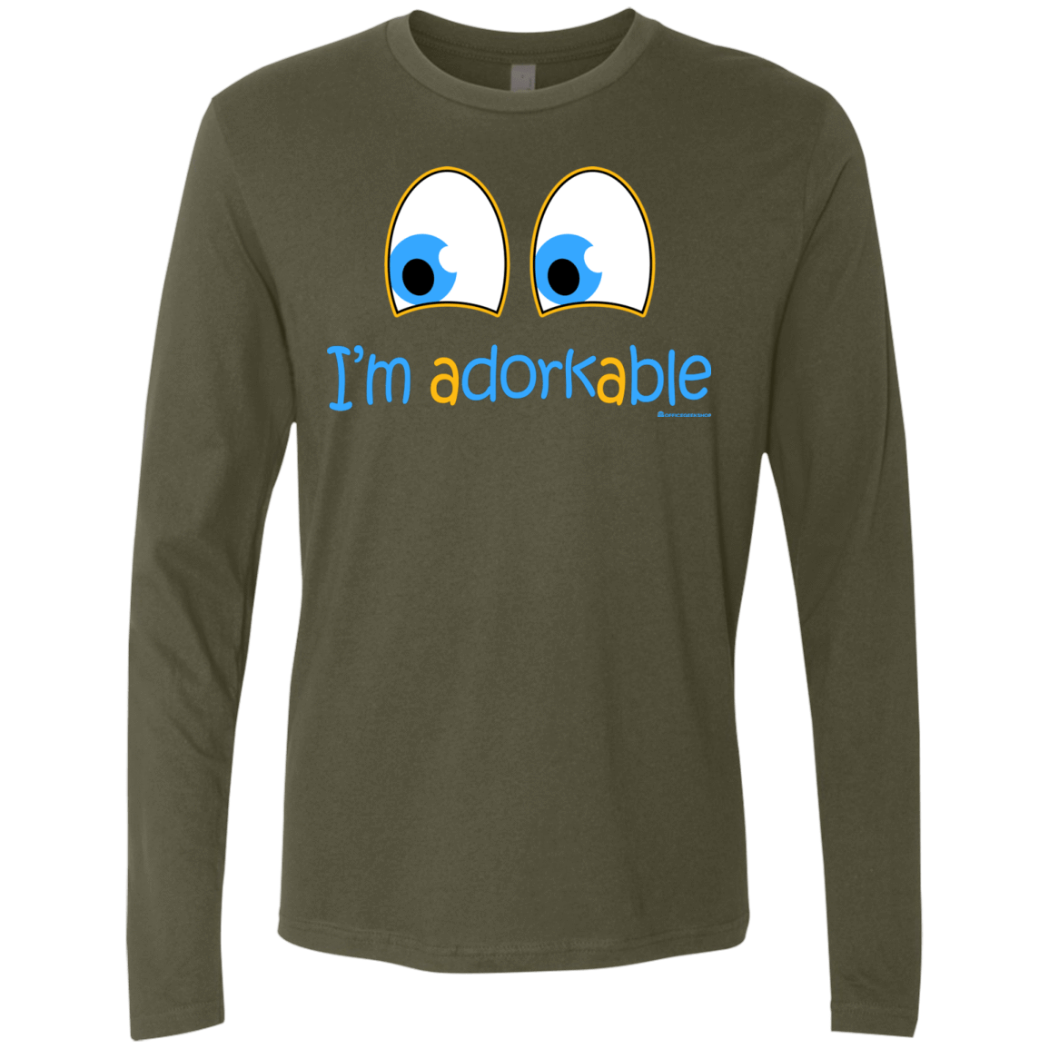 T-Shirts Military Green / Small I Am Adorkable Men's Premium Long Sleeve