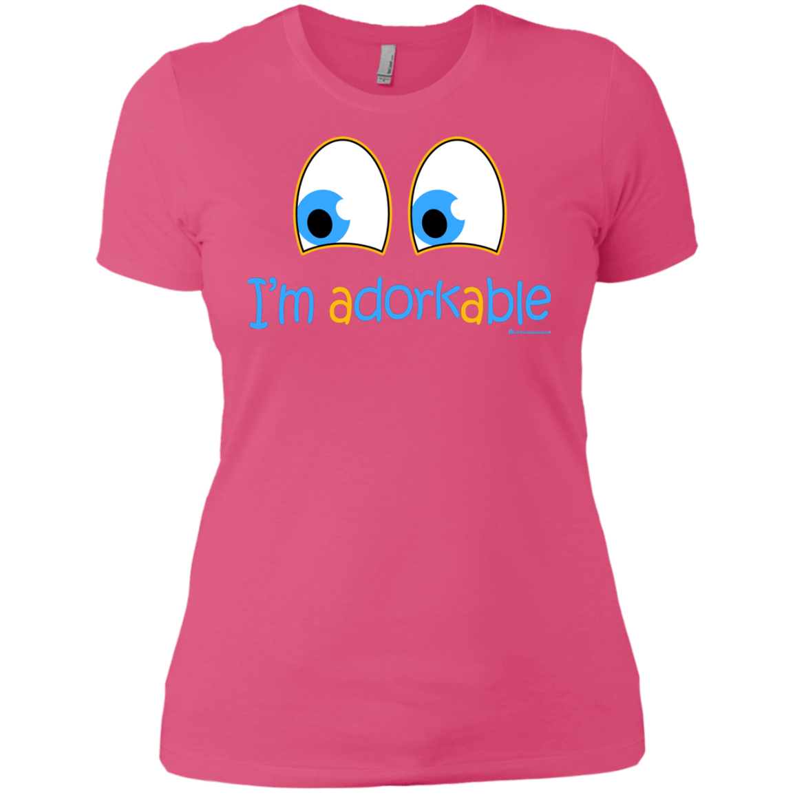 T-Shirts Hot Pink / X-Small I Am Adorkable Women's Premium T-Shirt