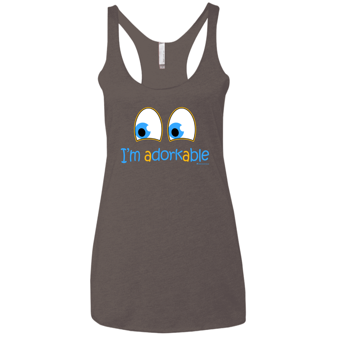 T-Shirts Macchiato / X-Small I Am Adorkable Women's Triblend Racerback Tank