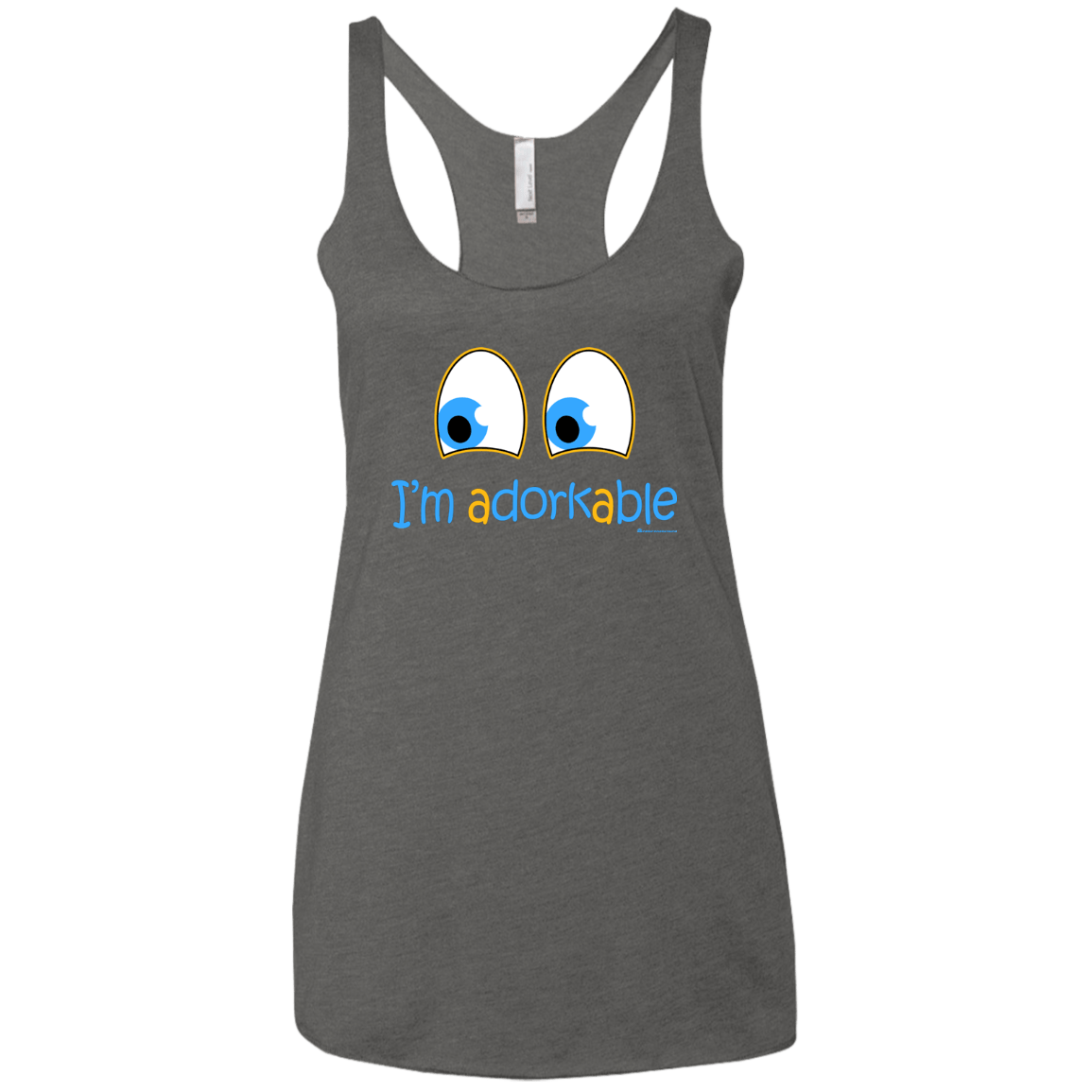 T-Shirts Premium Heather / X-Small I Am Adorkable Women's Triblend Racerback Tank