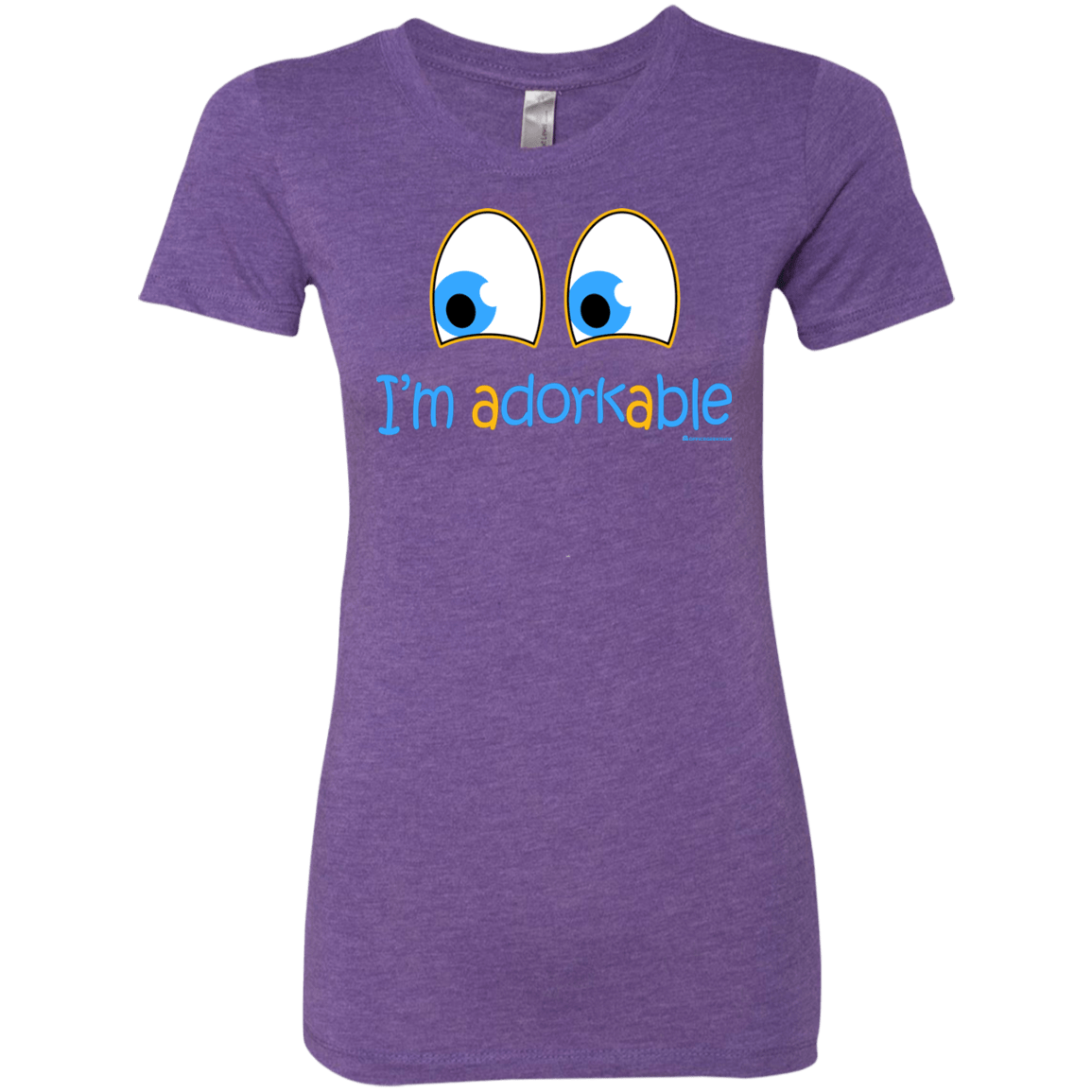 T-Shirts Purple Rush / Small I Am Adorkable Women's Triblend T-Shirt