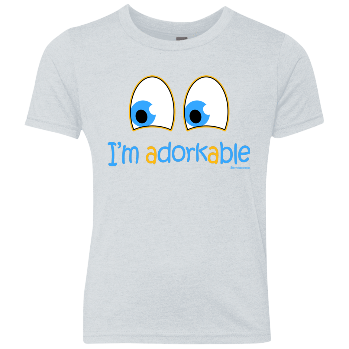 T-Shirts Heather White / YXS I Am Adorkable Youth Triblend T-Shirt
