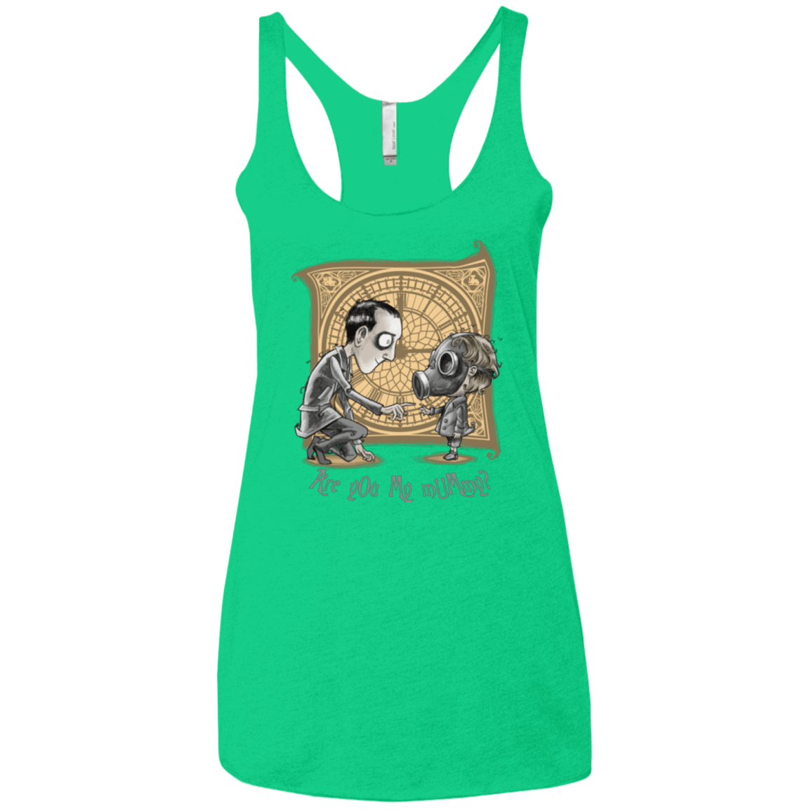 I Am Not Your Mummy Women's Triblend Racerback Tank