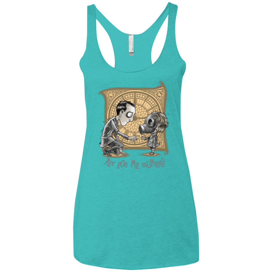 T-Shirts Tahiti Blue / X-Small I Am Not Your Mummy Women's Triblend Racerback Tank